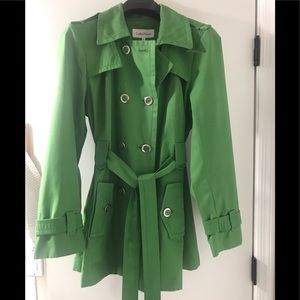 XL Calvin Klein Green trench coat